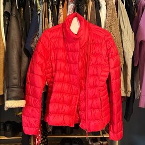 Athleta Women's Red Puffer Jacket